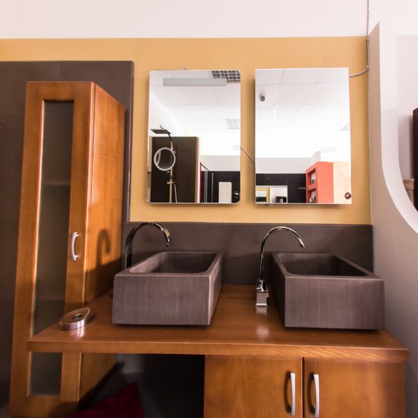Mobile Bagno in legno e  in pietra naturale wenge - immagine 4