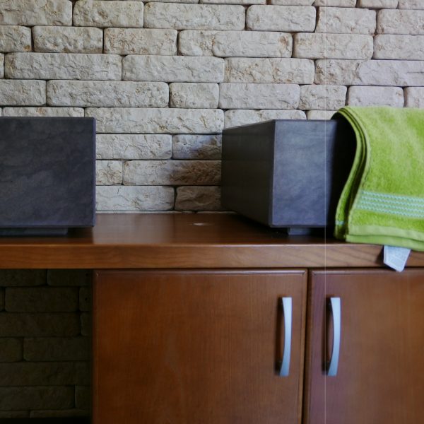 Mobile Bagno in legno e  in pietra naturale wenge - immagine 3