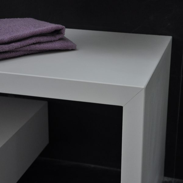 Arredo Bagno in pietra tecnica Neolith color Neve - immagine 3